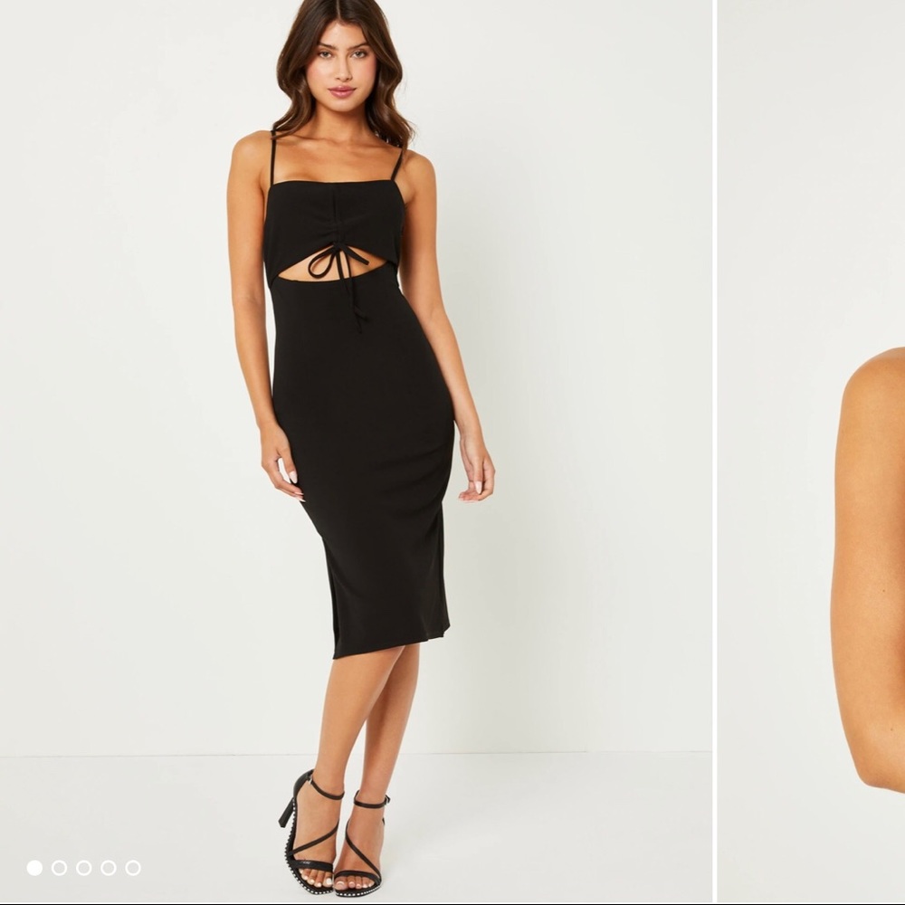 NWT-BCBGeneration Ribbed CutOut Dress